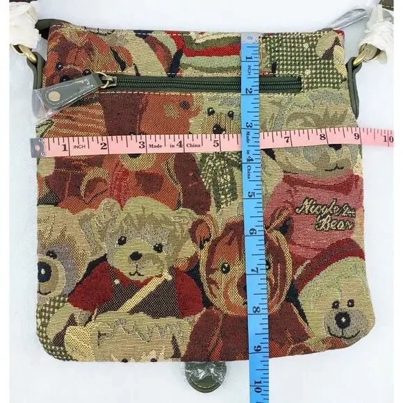 Nicole Lee Teddy Bears Crossbody Purse Green 2011 MTV VMA Awards NWT HTF Rare